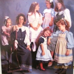 1011 AMY'S SMOCKED PINAFORE,DRESS,BLOUSE HEIRLOOM PATTERN 3-6X